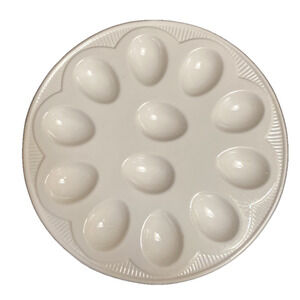 Deviled Eggs Dozen Appetizer Plate Natural